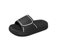 Ciabatte a forma di nuvola per donne e uomini, pantofole antiscivolo da doccia, adatte per bagno, camera da letto, piscina, spiaggia, sandali da donna, Nero , 41 EU