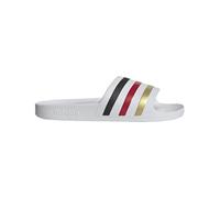 adidas Unisex - Adulto Adilette Aqua Slides, ftwr white/core black/gold met., 42 EU