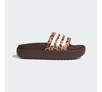 adidas Donna Adilette Platform Slides, Shadow Brown/Cloud White/Magic Beige, 37 EU