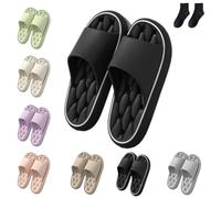 Ciabatte Baumme Ergonomiche, Ultra Morbide E Ad Asciugatura Rapida, Comode E Morbide, Antiscivolo Per Bagno (Nero, Adulto, 42, Numero (range), Sistema Taglie Calzature EU, 43, Media)