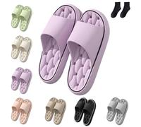 Ciabatte Baumme Ergonomiche, Ultra Morbide E Ad Asciugatura Rapida, Comode E Morbide, Antiscivolo Per Bagno (Viola, Adulto, 40, Numero (range), Sistema Taglie Calzature EU, 41, Media)