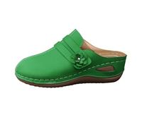 Ciabatte Comode Donna Riposanti Estive Per Casa Inblu - Infradito Con Zeppa E Decorazioni Floreali Spiaggia Simil Pelle Pantofole Lavabili Plantare Sandali Con Fiori Leggerissima Scarpe Basse