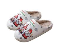 Ciabatte Con Pelo Donna Chiuse Morbide Natalizie Ciabatte Casa Calde Renna Scarpe Coppia Cute Slippers Albero Di Natale Pelose Peluche Invernale Babbucce Natale Antiscivolo Invernali Ciabatta Leggere