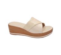 Ciabatte con Zeppa Donna con Fasce Incrociate e Soletta Imbottita, Scarpe Aperte Comode per Uso Quotidiano, Modello Leggero per Tempo Libero e Passeggiate Estive, Suola Flessibile
