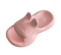 Ciabatte da bagno a forma di coniglio, imbottite, leggere, super morbide, antiscivolo, casual, unisex, antiscivolo, ultra leggere, Colore: rosa., 41 EU