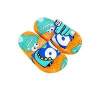 Ciabatte da bagno antiscivolo per bambini, divertenti ciabatte da bagno per bambini, motivo cartone animato, scarpe da spiaggia alla moda, per attività all'aperto, comode, Colore: arancione., 32 EU