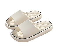 Ciabatte da bagno da donna a nuvola, con fori di scarico, leggere Eva ad asciugatura rapida, comode e morbide, beige., 40 EU