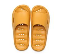Ciabatte da bagno da donna, antiscivolo, 40 open toe, scarpe estive da spiaggia, morbide, con plateau e plateau, ultra leggere, per il tempo libero, scarpe estive Cozy, giallo., 40 EU