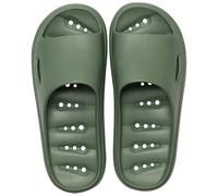 Ciabatte da bagno da donna, antiscivolo, 40 open toe, scarpe estive da spiaggia, morbide, con plateau e plateau, ultra leggere, per il tempo libero, scarpe estive Cozy, verde, 44 EU