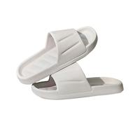Ciabatte da bagno da donna, antiscivolo, da uomo, impermeabili, resistenti all'usura, ad asciugatura rapida, con punta aperta, per coppia di amore, scarpe basse e comode, leggere, grigio., 40 EU