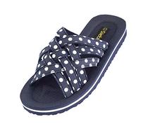 Ciabatte da bagno da donna - Beach multi - super comode - cade piccole! Assolutamente leggere e con soletta ergonomica, Blu (blue navy), 37 EU