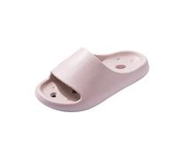 Ciabatte da bagno da donna con fori nella suola, scarpe piatte in memory foam, con suola antiscivolo, per la casa, si asciugano rapidamente, Colore: rosa., 40 EU