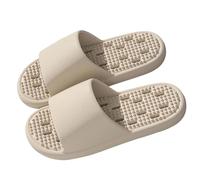 Ciabatte da bagno da donna con suola antiscivolo, scarpe a nuvola, con fori di scarico, scarpe da bagno, da donna, da uomo, comode, casual, leggere, per la casa, cachi, 40 EU