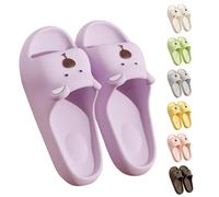 Ciabatte da bagno da donna, da spiaggia, per interni, aperte alle dita dei piedi, ad asciugatura rapida, per il tempo libero, con suola morbida, antiscivolo, giallo., 40 EU