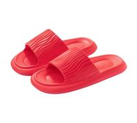 Ciabatte da bagno da donna da uomo, pantofole da donna morbide, nuvole, colore bianco, ciabatte da uomo originali antiscivolo, nere, ergonomiche ad asciugatura rapida, Colore: rosso, 40 EU