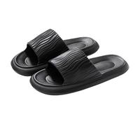 Ciabatte da bagno da donna da uomo, pantofole da donna morbide, nuvole, colore bianco, ciabatte da uomo originali antiscivolo, nere, ergonomiche ad asciugatura rapida, Nero , 42 EU
