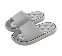 Ciabatte da bagno da donna da uomo, pantofole morbide e nuvole, colore bianco, ciabatte da uomo originali antiscivolo, nere, grigio., 39 EU