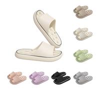Ciabatte da bagno da donna da uomo, pantofole morbide e nuvole, colore bianco, ciabatte da uomo originali antiscivolo, nere, 01 beige., 41 EU