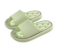 Ciabatte da bagno da donna da uomo, pantofole morbide e nuvole, colore bianco, ciabatte da uomo originali antiscivolo, nere, verde, 35 EU
