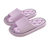 Ciabatte da bagno da donna da uomo, pantofole morbide e nuvole, colore bianco, ciabatte da uomo originali antiscivolo, nere, Lilla, 37 EU