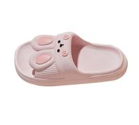 Ciabatte da bagno da donna e uomo, con design a coniglio, estive, per la casa, con suola morbida, morbide e comode, antiscivolo, Colore: rosa., 36 EU