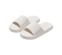 Ciabatte da bagno da donna, morbide, antiscivolo, estive, comode e comode, per la doccia, per il bagno, per l'estate, bianco, 42 EU