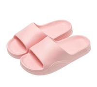 Ciabatte da bagno da donna, unisex, aperte, in EVA, originali, con plateau e plateau, leggere, leggere, larghe, silenziose, comode, da spiaggia, antiscivolo, Colore: rosa., 38 EU