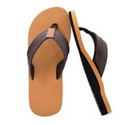 Ciabatte da bagno da uomo, unisex, per tappetino da yoga, con supporto per l'arco del piede, comodo cuscino per camminare, infradito da infilare, per interni ed esterni, marrone, 43 EU