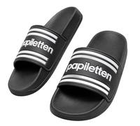 Ciabatte da bagno Mamiletten & Papilette, regalo per mamma e papà, papolini neri, 42 EU