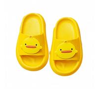 Ciabatte da bagno per bambini, 30 pezzi, antiscivolo, con motivi cartoni animati, comode e leggere, giallo., 26 EU