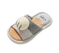 Ciabatte da bagno per bambini, estive, per interni, antiscivolo, ad asciugatura rapida, per la doccia, per la casa, per la spiaggia, Grigio 1, 28 EU