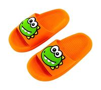 Ciabatte da bagno per ragazzi e ragazze, originali, con nuvole, leggere, per bambini, antiscivolo, estive, spiaggia, piscina per appartamento, Colore: arancione., 29