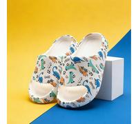 Ciabatte da bambino con stampa di dinosauro da calcio, stile carino ed energico, suola morbida in EVA, sandali casual da indossare dentro e fuori casa per bambini e bambine in estate CN36-37,CN38-39,C