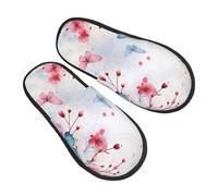 Ciabatte Da Casa Butterfly Cherry Blooming Autunno Inverno Ciabatte Morbide House Shoes Donne Uomo Scarpe Da Casa Per Viaggi Ufficio M