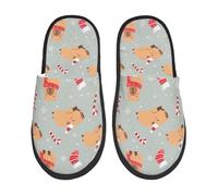 Ciabatte Da Casa Capybaras Christmas Day House Shoes Indoor Outdoor Pantofole Comode Slipper Per Viaggi Spa Regali L