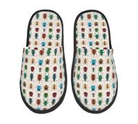 Ciabatte Da Casa Cartoon Insects Print Pantofole Morbide Ciabatte Indoor Outdoor Scarpe Da Casa Per Regali Ospiti Spa M