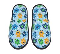 Ciabatte Da Casa Cartoon Monsters Medium Scarpe Da Casa Indoor Outdoor Ciabatte Autunno Inverno Slipper Per Ospiti Spa Hotel E Bagno L