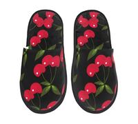 Ciabatte Da Casa Cherry Print Slipper Con Suola Antiscivolo Scarpe Da Casa Indoor Outdoor Pantofole Per Ufficio Donne Uomo Spa M