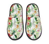 Ciabatte Da Casa Cute Painted Cute Parrots Bird Plant House Shoes Indoor Outdoor Scarpe Da Casa Morbide Slipper Per Ospiti Viaggi Ufficio L