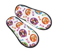 Ciabatte Da Casa Dogs And Cats Peluche Scarpe Da Casa Morbide Pantofole Donne Uomo House Shoes Per Hotel E Bagno Ufficio L