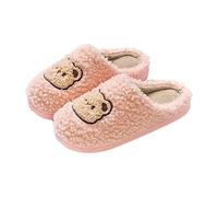 ciabatte da casa donna Pantofole da Donna Invernali Memory Foam Antiscivolo Motivi degli animali Cartone Animato Sliders with Memory Foam Scarpe Pelose Calde Ciabatte Da Casa pantofole peluche rosa 39