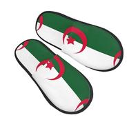 Ciabatte Da Casa Flag Of Algeria Ciabatte Peluche House Shoes Autunno Inverno Slipper Per Regali Ospiti Hotel E Bagno L