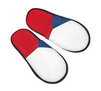 Ciabatte Da Casa Flag Of The Czech Republic House Shoes Peluche Pantofole Morbide Slipper Per Donne Uomo Viaggi Ufficio L