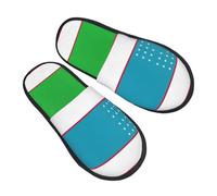 Ciabatte Da Casa Flag Of The Republic Of Uzbekistan Ciabatte Morbide Slipper Autunno Inverno House Shoes Per Donne Uomo Regali Hotel E Bagno M