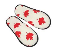 Ciabatte Da Casa Happy Canada Day Peluche House Shoes Con Suola Antiscivolo Slipper Hotel E Bagno Scarpe Da Casa Per Viaggi Donne Uomo L