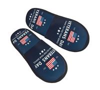 Ciabatte Da Casa Happy Veterans Day Con Suola Antiscivolo Pantofole Peluche House Shoes Regali Ciabatte Per Viaggi Donne Uomo L