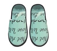 Ciabatte Da Casa Not All Those Who Wander Are Lost1 Print Ciabatte Autunno Inverno Scarpe Da Casa Peluche Slipper Per Viaggi Hotel E Bagno Spa L