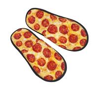 Ciabatte Da Casa Pepperoni Pizza Food Texture Pantofole Comode Scarpe Da Casa Morbide House Shoes Per Viaggi Ufficio Regali L