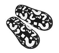 Ciabatte Da Casa Question Mark Pattern Moda House Shoes Peluche Scarpe Da Casa Donne Uomo Slipper Per Viaggi Hotel E Bagno M