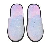 Ciabatte Da Casa Rainbow Horse Party Print Pantofole Da Uomo Peluche Pelo Foderata Antiscivolo Home Scarpe, Per Interno Esterno, Viaggi, Hotel, M